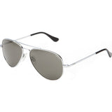 Randolph Engineering Concorde Bright Chrome Sunglasses | Gray Glass Skull 57MM CR73411