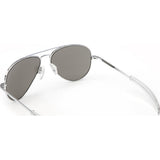 Randolph Engineering Concorde Bright Chrome Sunglasses | Gray Flash Mirror Glass Bayonet 57MM CR73663/61MM CR13663