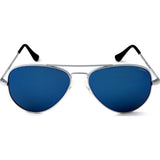Randolph Engineering Concorde Matte Chrome Sunglasses | Blue Sky PC Skull 57MM CR74468-PC/61MM CR14468-PC