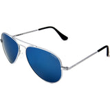 Randolph Engineering Concorde Matte Chrome Sunglasses | Blue Sky PC Skull 57MM CR74468-PC/61MM CR14468-PC
