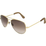 Randolph Engineering Concorde 23K Gold Plated Sunglasses | Tan Gradient Skull 57MM CR71404-NY