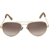 Randolph Engineering Concorde 23K Gold Plated Sunglasses | Tan Gradient Skull 57MM CR71404-NY