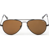Randolph Engineering Concorde Matte Black Sunglasses | Tan Polarized PC Skull 57MM CR72432-PC