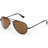 Randolph Engineering Concorde Matte Black Sunglasses | Tan Polarized PC Skull 57MM CR72432-PC