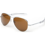 Randolph Engineering Concorde Bright Chrome Sunglasses | Tan Polarized Bayonet
