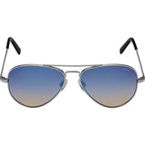Randolph Engineering Concorde Matte Chrome Sunglasses | Oasis Metallic Nylon AR Skull 57MM CR74406-NY