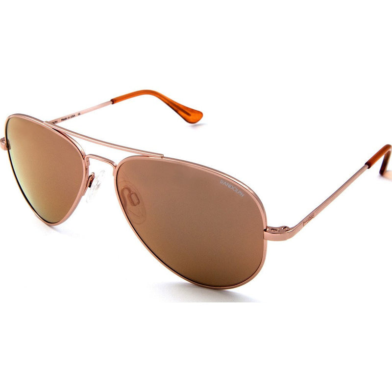 Randolph Engineering Concorde Rose Gold Plated Sunglasses | Rose Gold PC Skull 57MM CR75466-PC