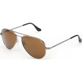 Randolph Engineering Concorde Gunmetal Sunglasses | Tan Glass Skull 57MM CR7R412
