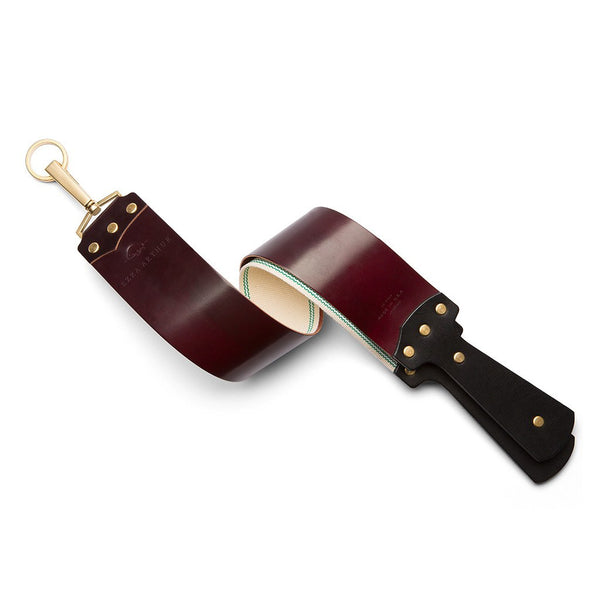 Ezra Arthur Shell Cordovan Razor Strop | Maroon CS2509