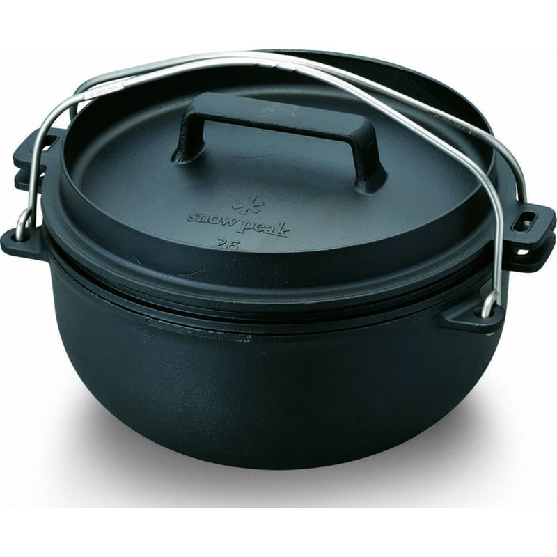 Snow Peak Japanese Dutch Oven 26cm | Cast Iron CS-520