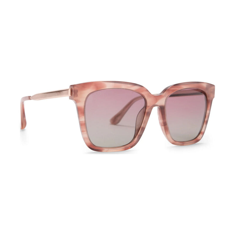Diff Eyewear Bella Sunglasses | Cassis + Polarized Wine Gradient