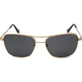 Randolph Engineering Corsair Almond Gold Sunglasses | Gray Glass Skull 58MM CS8A411