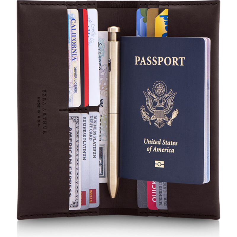 Ezra Arthur No. 12 Long Wallet | Malbec