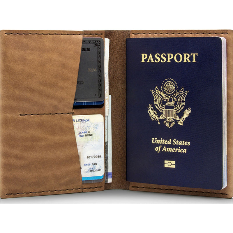 Ezra Arthur No. 5 Passport Wallet | Whiskey