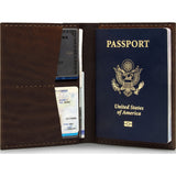 Ezra Arthur No. 5 Passport Wallet | Malbec