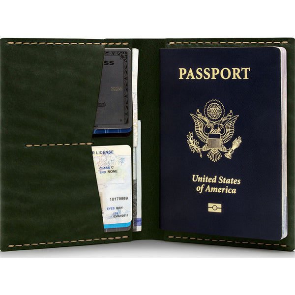 Ezra Arthur No. 5 Passport Wallet | Green