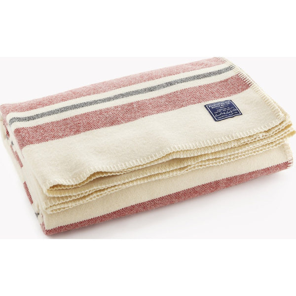 Faribault Cabin Wool Blanket | Natural/Red/Black 6881 Twin/6898 Queen/6904 King