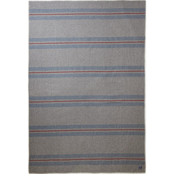 Faribault Cabin Wool Blanket | Gray/Blue/Red 9622 Twin/9615 Queen/9608 King