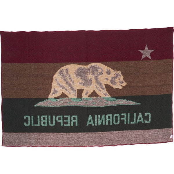 Faribault California Flag Throw | Wool