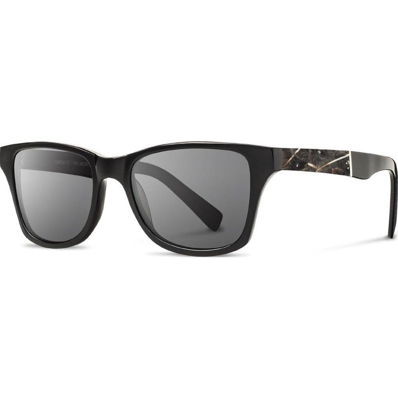 Shwood Canby Acetate Sunglasses | Black & Osprey Feather / Grey Polarized WACBOFGP