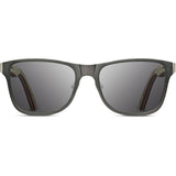 Shwood Canby Titanium Fifty Fifty Sunglasses | Gunmetal & Walnut / Grey