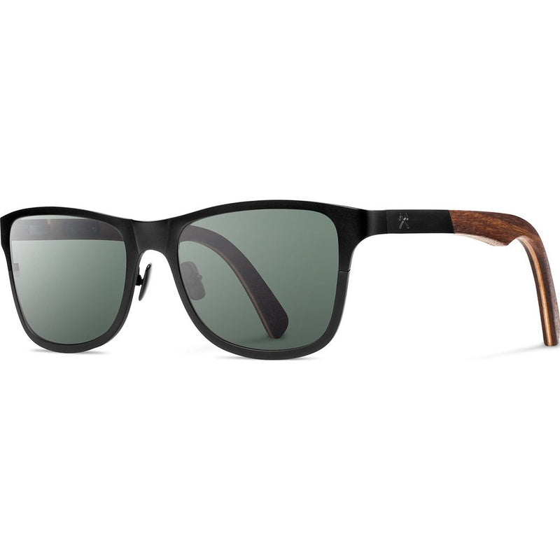 Shwood Canby Titanium Sunglasses | Black & Walnut / G15 Polarized WTCBWFP
