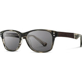 Shwood Cannon Acetate Sunglasses | Pearl Grey & Ebony / Grey Polarized WAC2PGEBGP