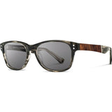 Shwood Cannon Acetate Sunglasses | Pearl Grey & Elm Burl / Grey Polarized