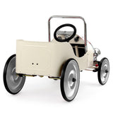 Baghera Kid's Classic Ride On Pedal Car | White