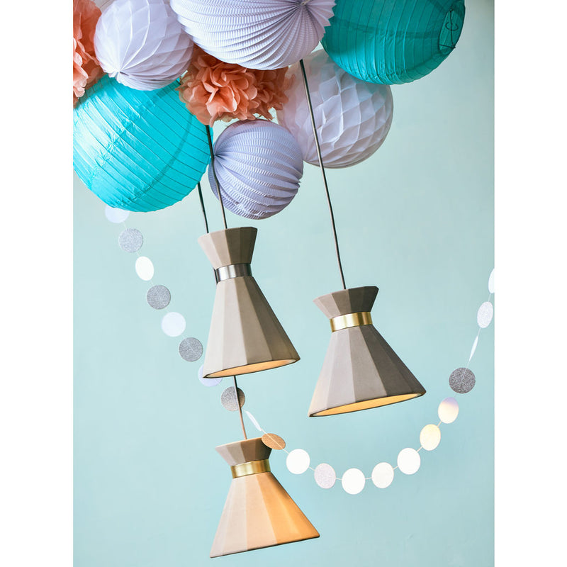 Seed Design Castle Mermaid Small Pendant | Concrete/Satin