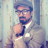 Lambretta Cesare Gold Black Watch | Black Leather