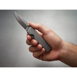 The James Brand The Chapter Knife | Titanium/Damascus Straight