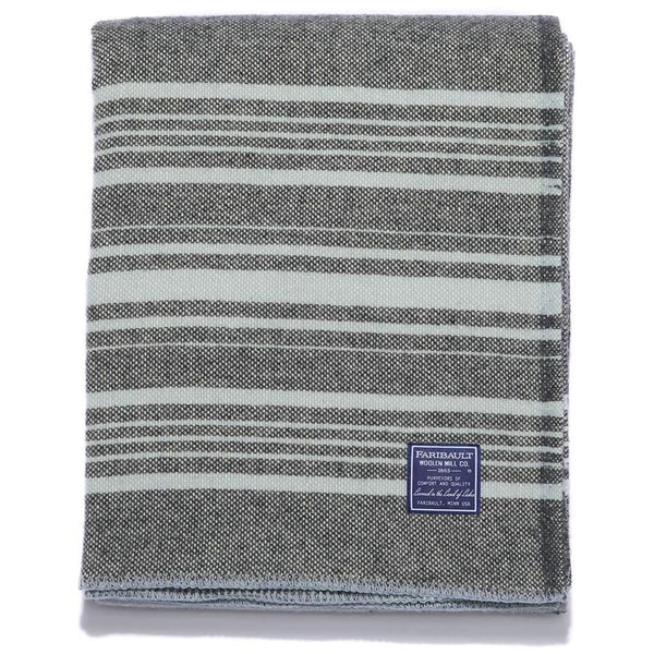 Faribault Weekender Throw | Charcoal/Blue