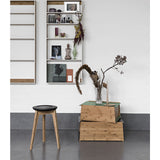 We Do Wood Button Stool |  Black