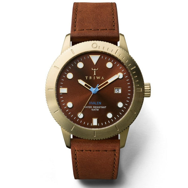 Triwa Chestnut Hvalen Watch | Brown Sewn Classic