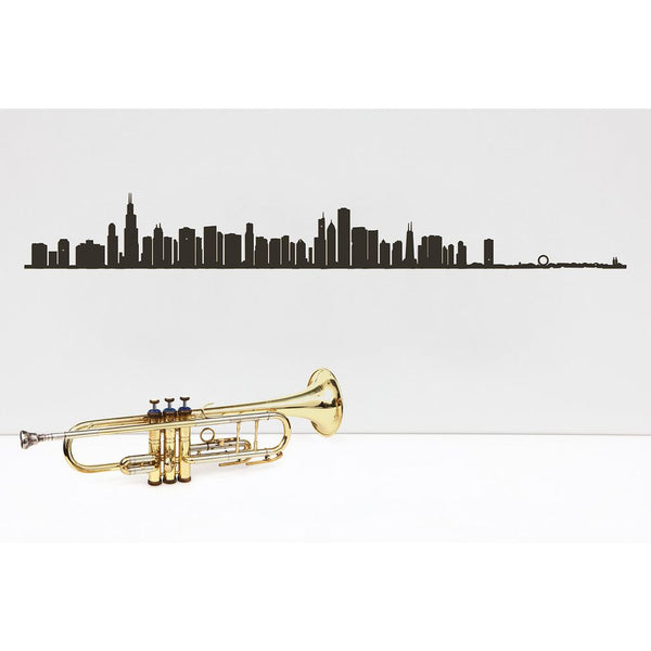 The Line City Skyline Wall Art Silhouette | X-Large