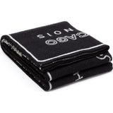 Faribault Chicago Map Wool Throw | Black 17207 50x65