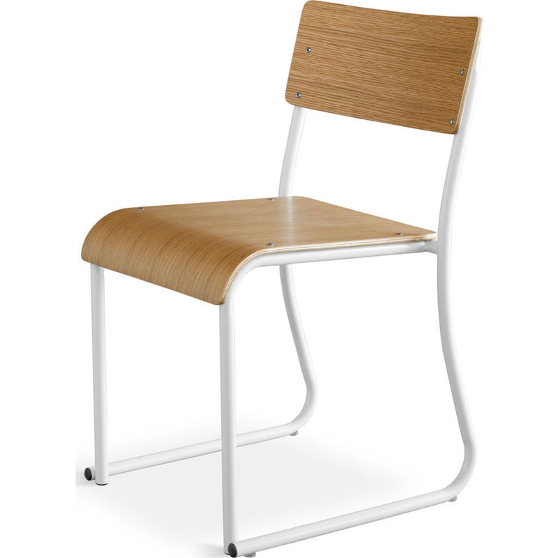 Gus* Modern Church Chair | White/Oak ECCHCHUR-wp-on