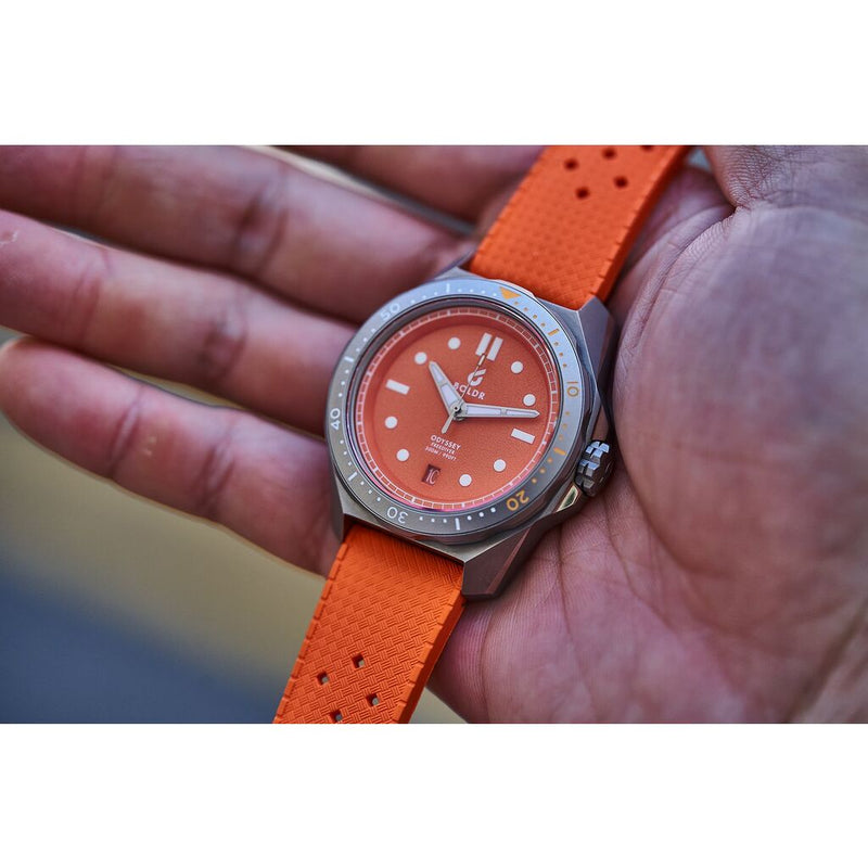BOLDR Odyssey Freedriver Citrus Orange Watch | 40mm Stainless Steel