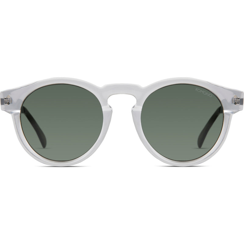 Komono Clement Sunglasses | Clear/Silver- KOM-S1674