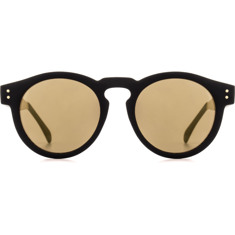 Komono Clement Metal Series Sunglasses | Black/Gold