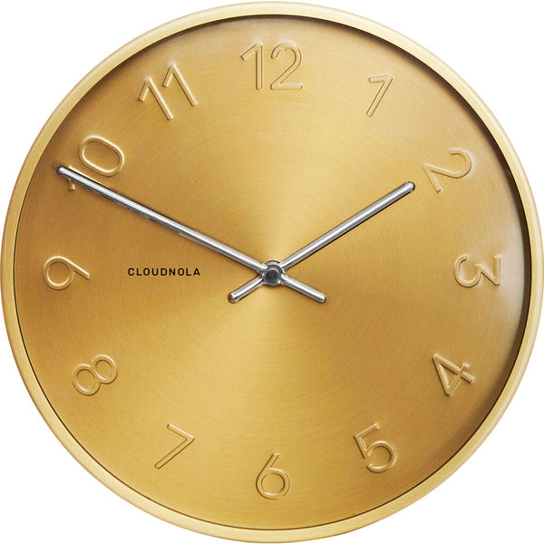 Cloudnola Trusty Wall Clock | Dutch Gold Diam 12 SKU0008