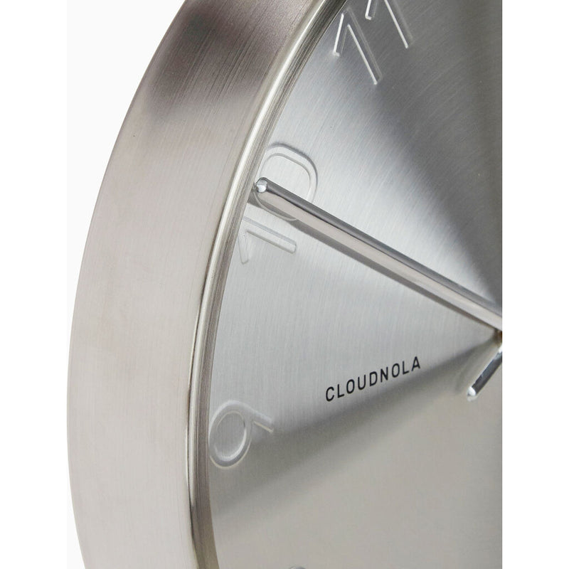 Cloudnola Trusty Wall Clock | Dutch Silver Diam 12 SKU0010