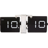 Cloudnola Flipping Out Wall Clock | Metal Black SKU0013