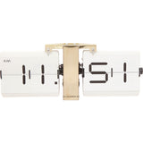 Cloudnola Flipping Out Wall Clock | Metal White SKU0013