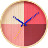 Cloudnola Flor Wall Clock | Wood Red Diam 12 SKU0045