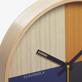 Cloudnola Flor Wall Clock | Wood Blue Diam 12 SKU0045