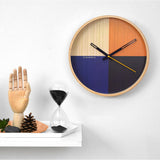Cloudnola Flor Wall Clock | Wood Blue Diam 12 SKU0047
