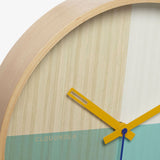 Cloudnola Flor Wall Clock | Wood Turquoise Diam 12 SKU0045