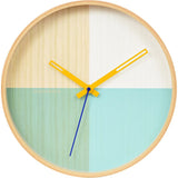 Cloudnola Flor Wall Clock | Wood Turquoise Diam 12 SKU0046